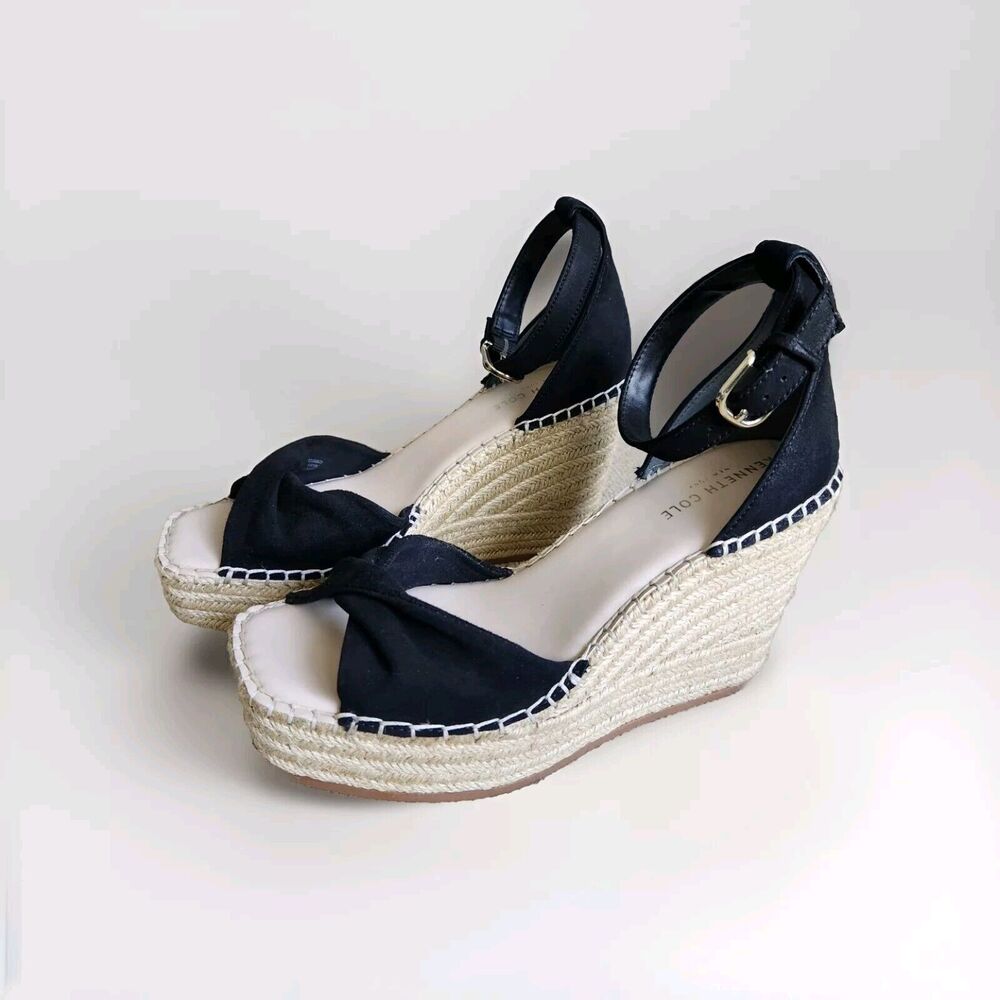 Kenneth Cole New York Womens SOL Ankle Strap Casual Wedge Heels Size 8 BHFO 8088 - Picture 4 of 8